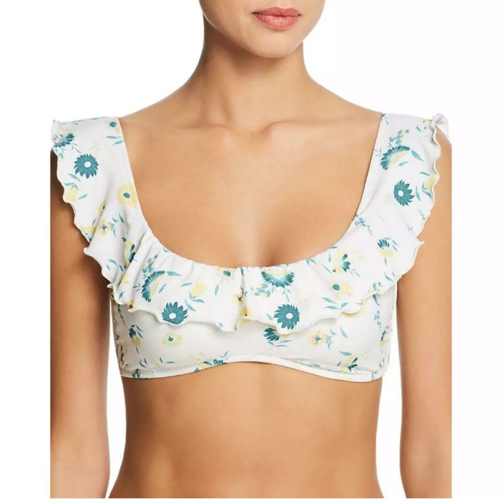Eberjey Fiorella Miranda White Bikini Swim Top